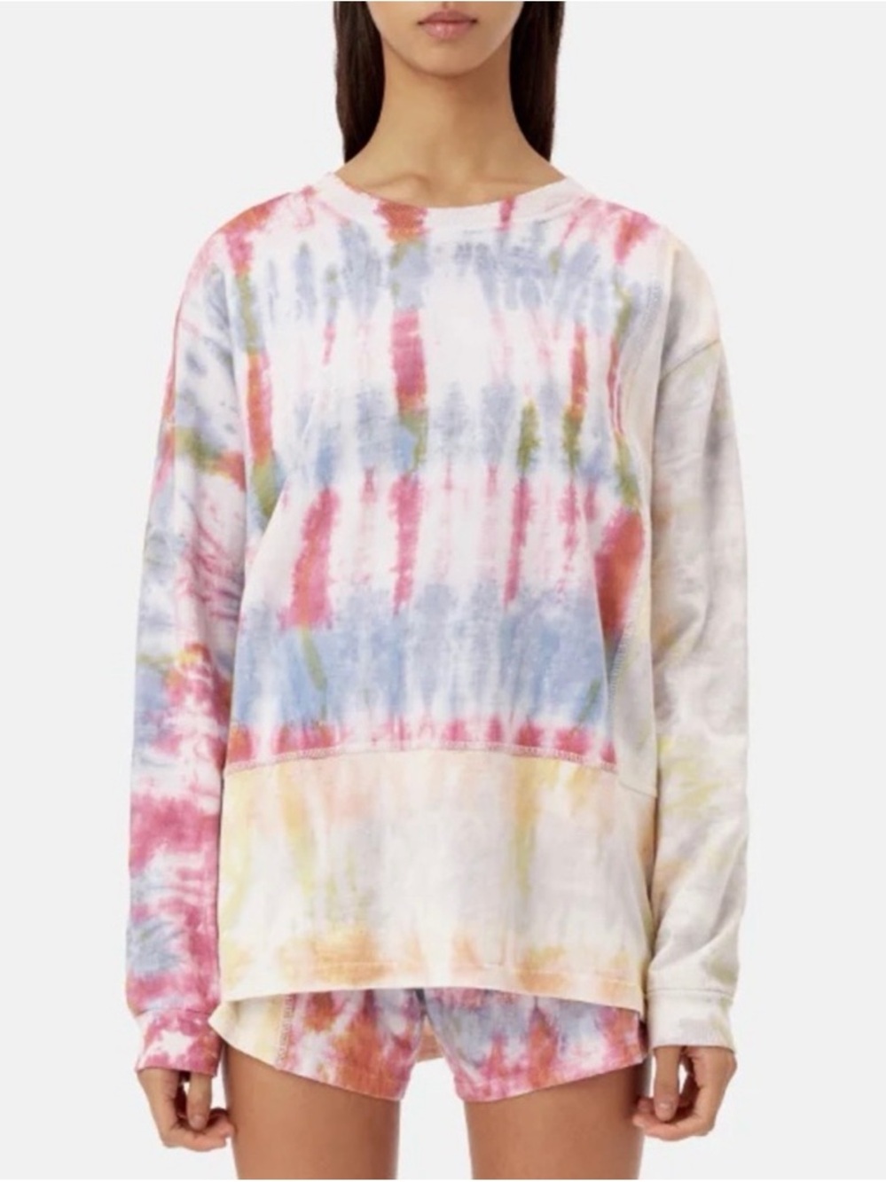 John Elliott - RECONSTRUCTED LS TIE DYE TEE